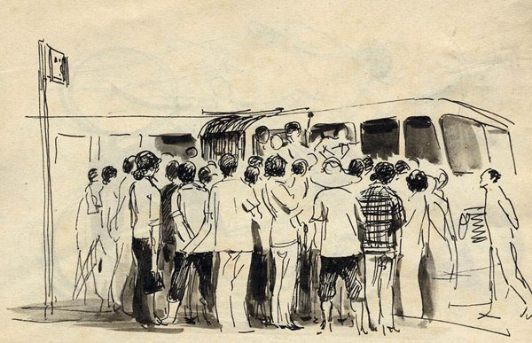 看完报纸不付钱的老人