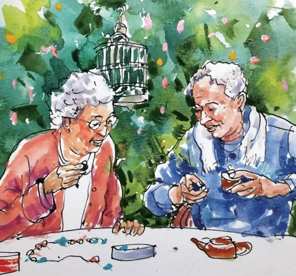 日子如水一样过着