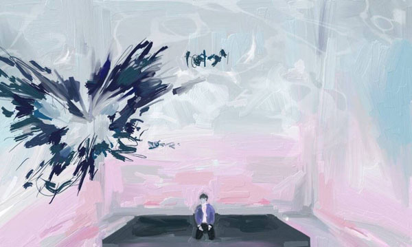 在地图上旅游的人